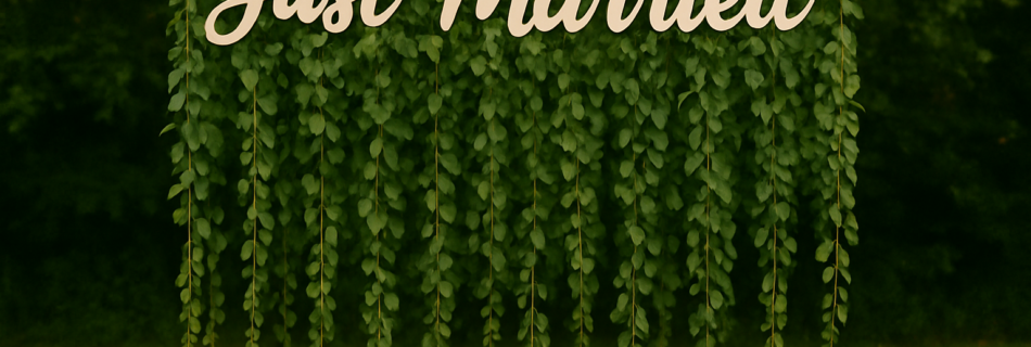 Boho-Hochzeit Fotobox Hintergrund